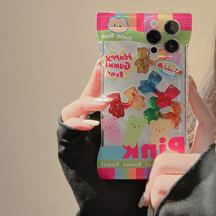 Transparente Gummibärchen-Handyhülle für das iPhone