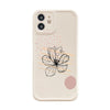 Simple Abstract Flower Silicone Phone Shell