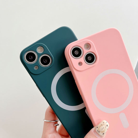 Étui magnétique pour téléphone portable avec chargement sans fil