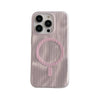Skin-sensitive Color Corrugated Stripe Magnetic Phone Case