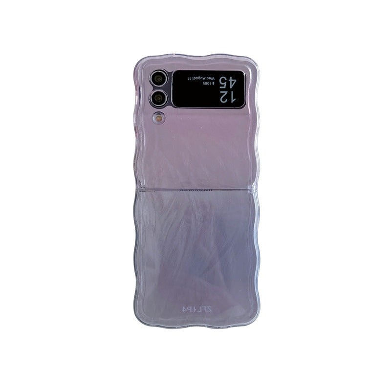 Feather Yarn Gradient Multicolor Zflip6 Folding Phone Case