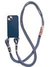 Étui de téléphone en silicone liquide avec cordon diagonal long