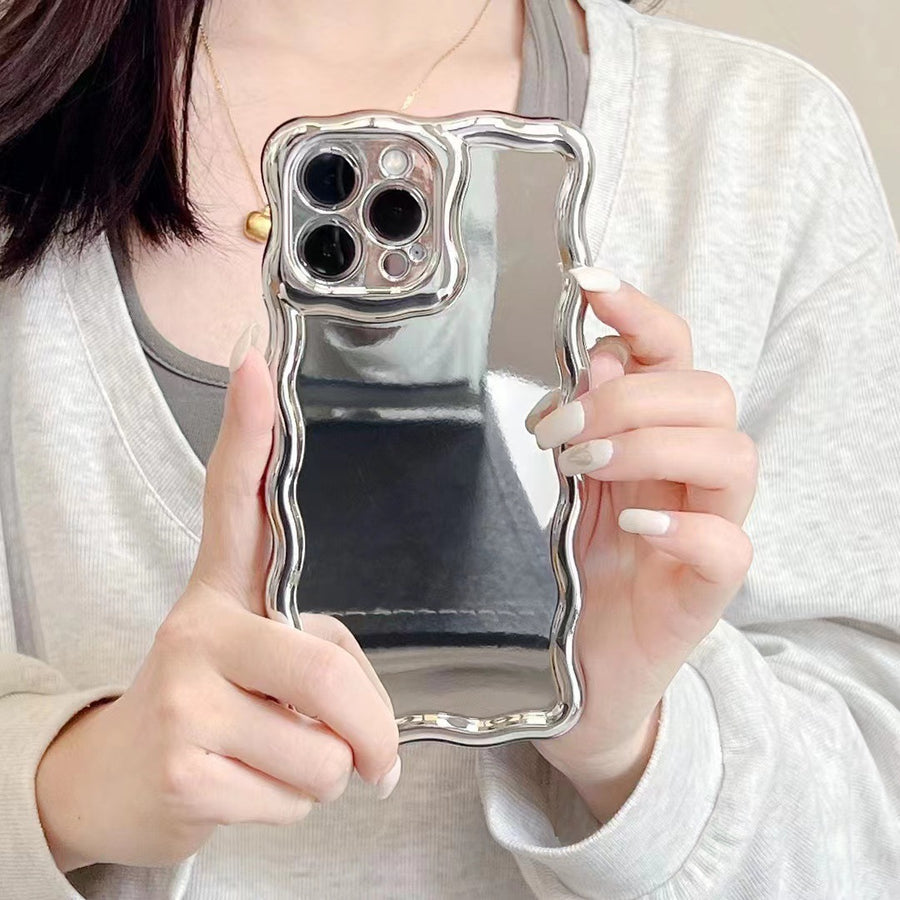 Coque souple en silicone avec miroir tendance