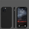 Coque de téléphone portable en silicone liquide à bords droits et à trous fins