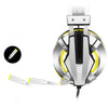 Head-mounted illuminated gaming headset