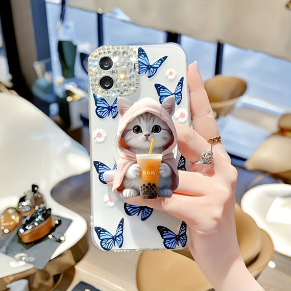 Kreativer Cartoon Acryl Flacher Cartoon Telefonhalter