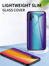Étui de téléphone s'applique à l'étui de protection antichute en verre trempé en fibre de carbone de qualité créative A51 A91
