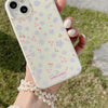 Coque de téléphone à imprimé double couche, motif petites fleurs violettes