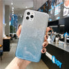 Coque en silicone scintillante compatible avec Apple pour iPhone