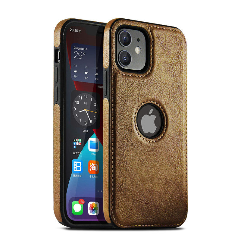 Car Line Leather Grain Stitching Mobile Phone Case All-inclusive Protective Cover