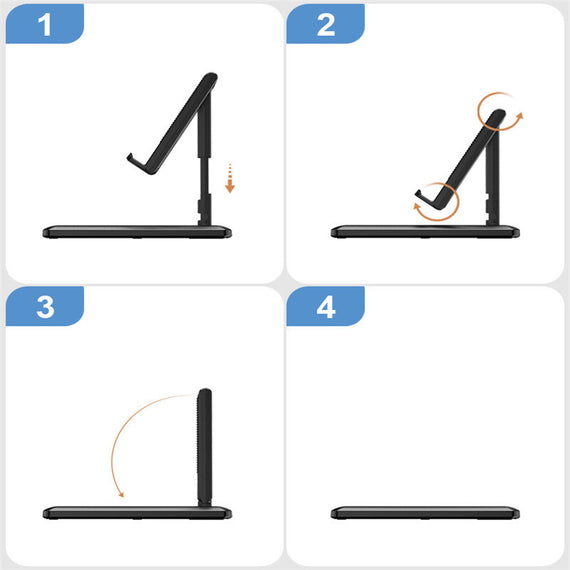 Einziehbarer Handy-Desktop-Ständer Lazy Folding Handy-Ständer Tragbarer Live-Web-Lektions-Taschenständer