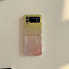 Feather Yarn Gradient Multicolor Zflip6 Folding Phone Case