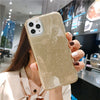 Coque en silicone scintillante compatible avec Apple pour iPhone