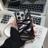 Matte Plating Solid Color Phone Case Water Ripple