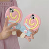 Silicone Phone Case Cute Lollipop Protective Sleeve