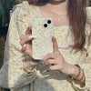 Coque de téléphone à imprimé double couche, motif petites fleurs violettes
