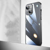Coque de téléphone en polycarbonate galvanisé avec filet anti-poussière et film pour objectif