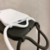 Simple Solid Color Messenger Lanyard Liquid Silicone Fine Hole Mobile Phone Case