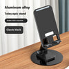 Support de téléphone portable en alliage d'aluminium, pliable et rotatif