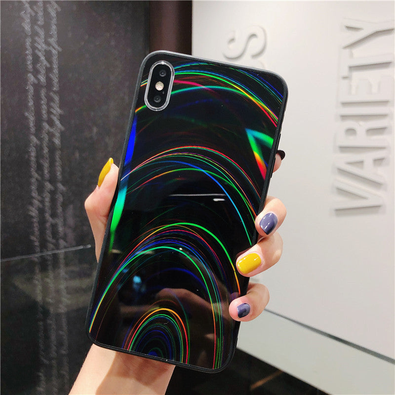 Rainbow Mirror Soft Case Glitter Cover