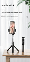 2023 New Selfie Stick Wireless Bluetooth Camera Artifact Fill Light Anti-shake Rack Floor Tripod Portable