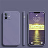Coque de téléphone portable en silicone liquide à bords droits et à trous fins