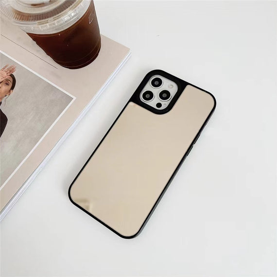Étui de protection miroir, étui pour téléphone avec lettres