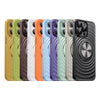 Coque de téléphone avec support magnétique pour iPhone 15, motif ondulé