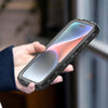 Étui de téléphone étanche avec chargeur sans fil magnétique transparent tout compris