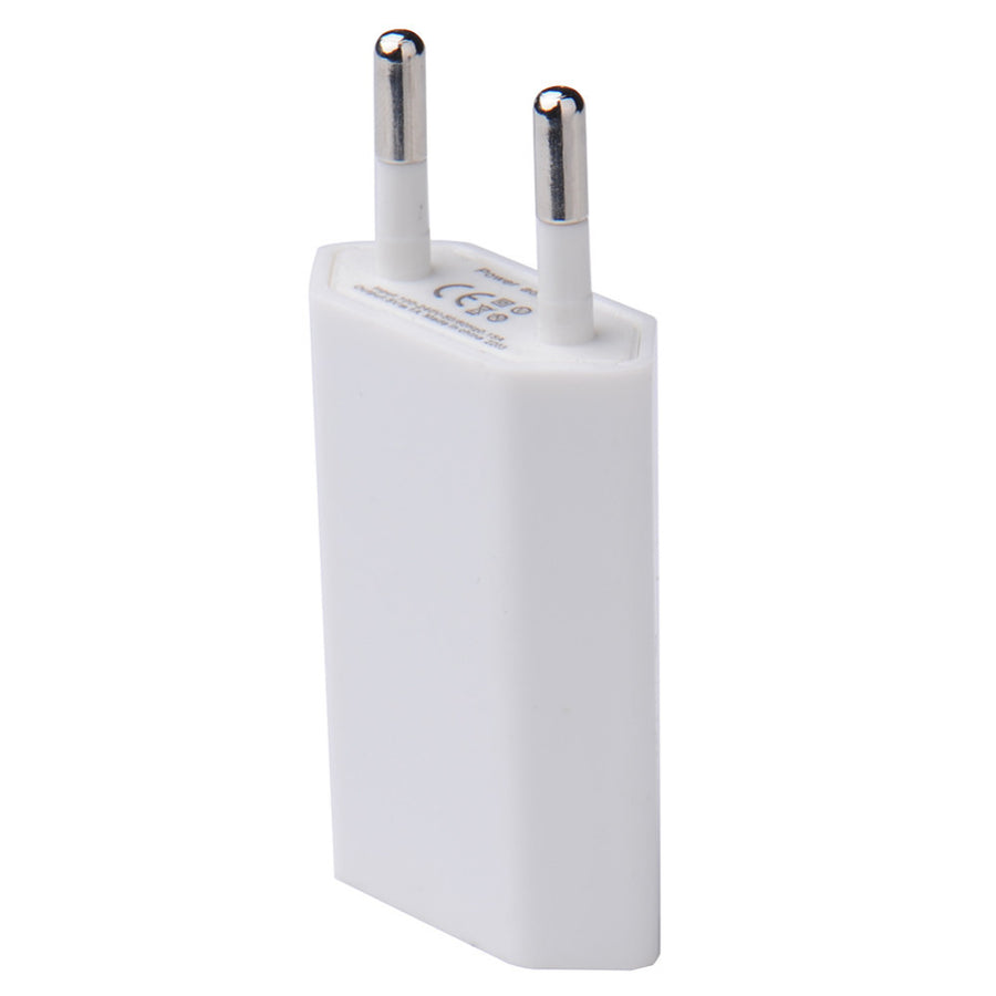 European Standard Mobile Phone Charging Head Single Port Usb Flat Charger Plug