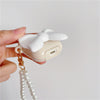 Simple Solid Color Bow Protection Soft Case Earphone Case