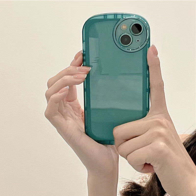 Étui de téléphone portable transparent de couleur unie simple et souple