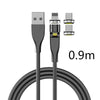 Three In One Data Cable 540 Degree Rotation Spherical Magnetic Charging