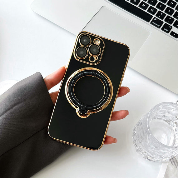 Étui de téléphone rotatif à ventouse magnétique