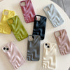 Pleated Water Ripple Solid Color Electroplated Drop-resistant Soft Shell
