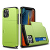 Étui de protection pour téléphone portable, coque coulissante, porte-cartes, deux en un, anti-chute, porte-cartes de crédit