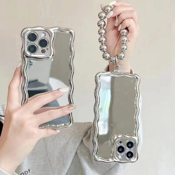 Coque souple en silicone avec miroir tendance