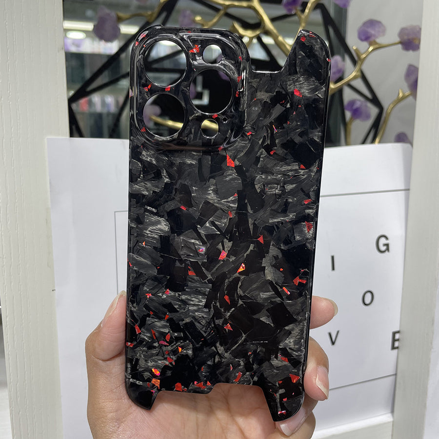 Forged Pattern Carbon Fiber Phone Shell