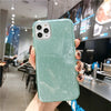 Coque en silicone scintillante compatible avec Apple pour iPhone