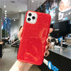 Coque en silicone scintillante compatible avec Apple pour iPhone