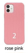 Liquid Silicone Woven Pattern Phone Case
