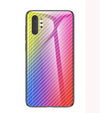 Étui de téléphone s'applique à l'étui de protection antichute en verre trempé en fibre de carbone de qualité créative A51 A91