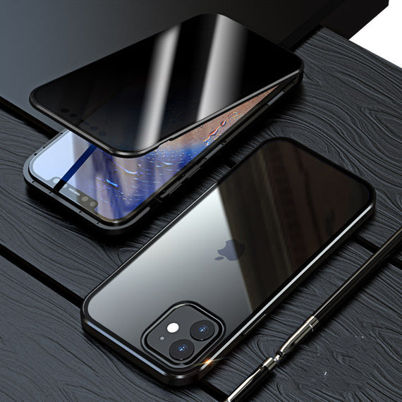 Étui de confidentialité magnétique en verre pour X XS XR, anti-espion, protection 360°