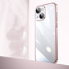 Coque de téléphone en polycarbonate galvanisé avec filet anti-poussière et film pour objectif