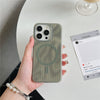 Skin-sensitive Color Corrugated Stripe Magnetic Phone Case