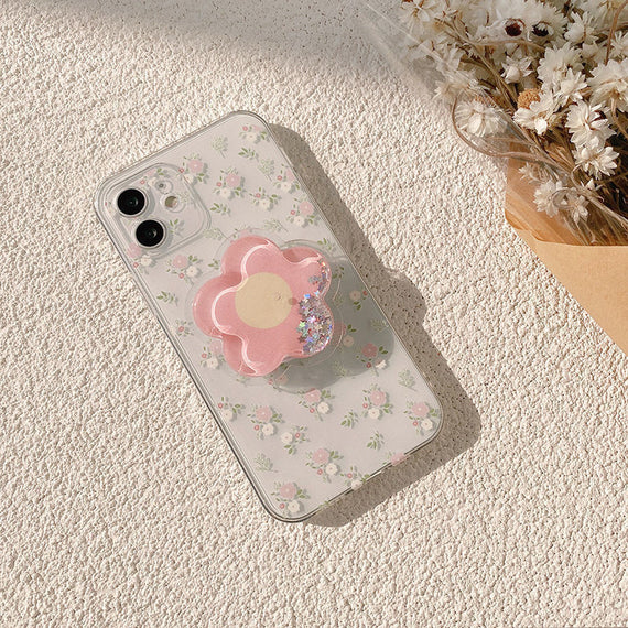Étui de téléphone à motif floral d'été tendance pour femmes