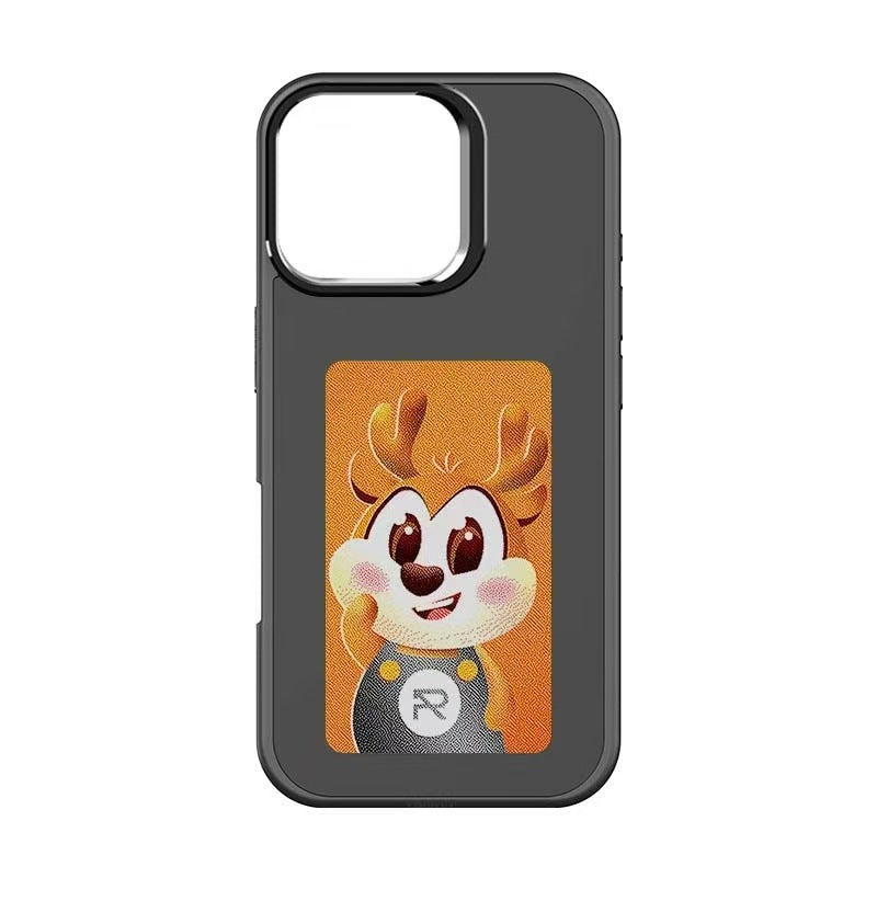 Coque de téléphone avec écran E-ink quatre couleurs, NFC, sans charge