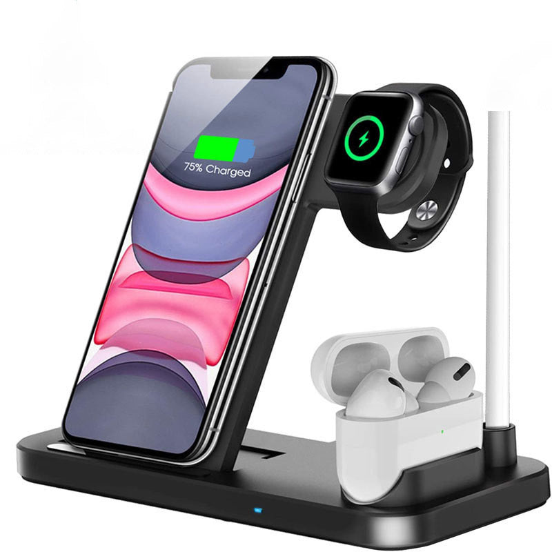 Chargeur sans fil pliable 4 en 1 à charge rapide 15 W