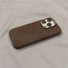 New High-grade Solid Color Suede Phone Case