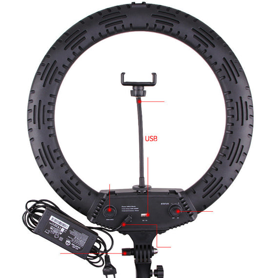 Multikamera-Liveübertragungs-Ringlicht mit 16-Zoll-Verschönerungslicht